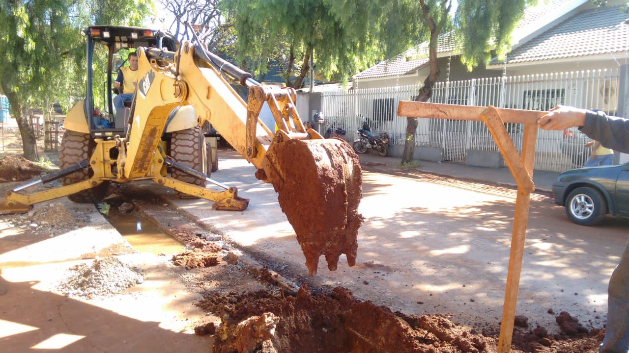 Obras de Saneamento Básico começam a ser realizadas para melhorias em Sarandi